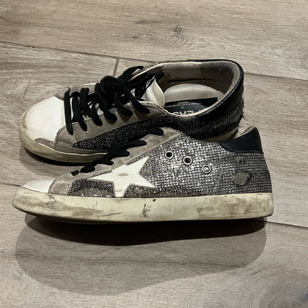 Golden Goose  Superstar Sparkle Low-Top Sneakers  - Used Condition